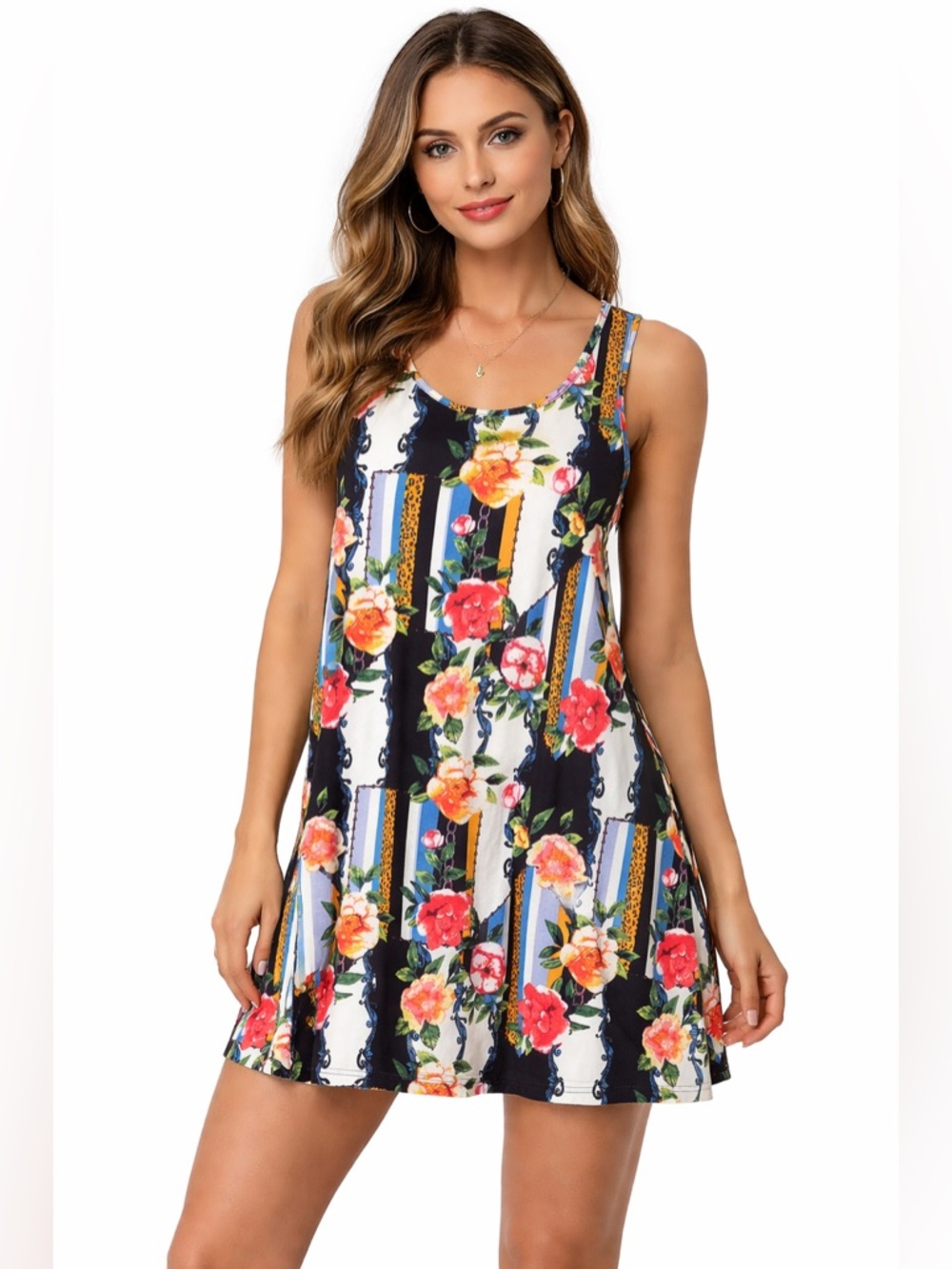 Lildy Floral/Print Dress  L-XL